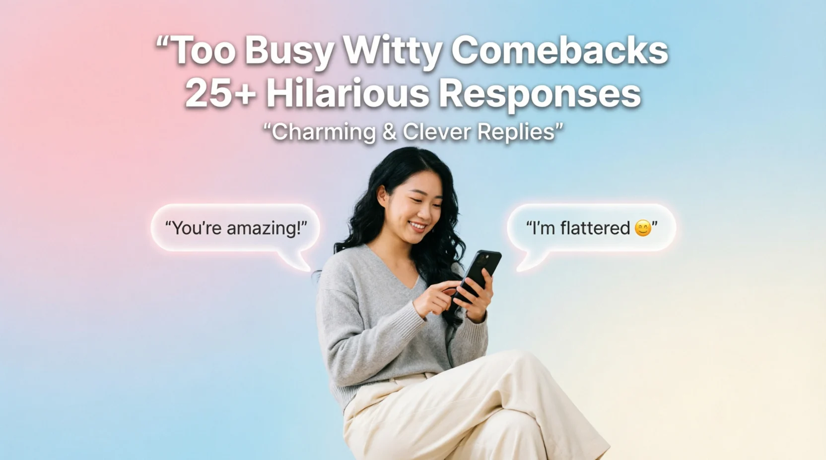 Too Busy Witty Comebacks2026